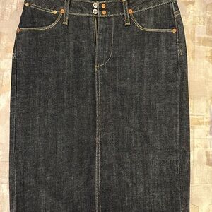 AG Adriano Goldschmied Dark Denim Skirt